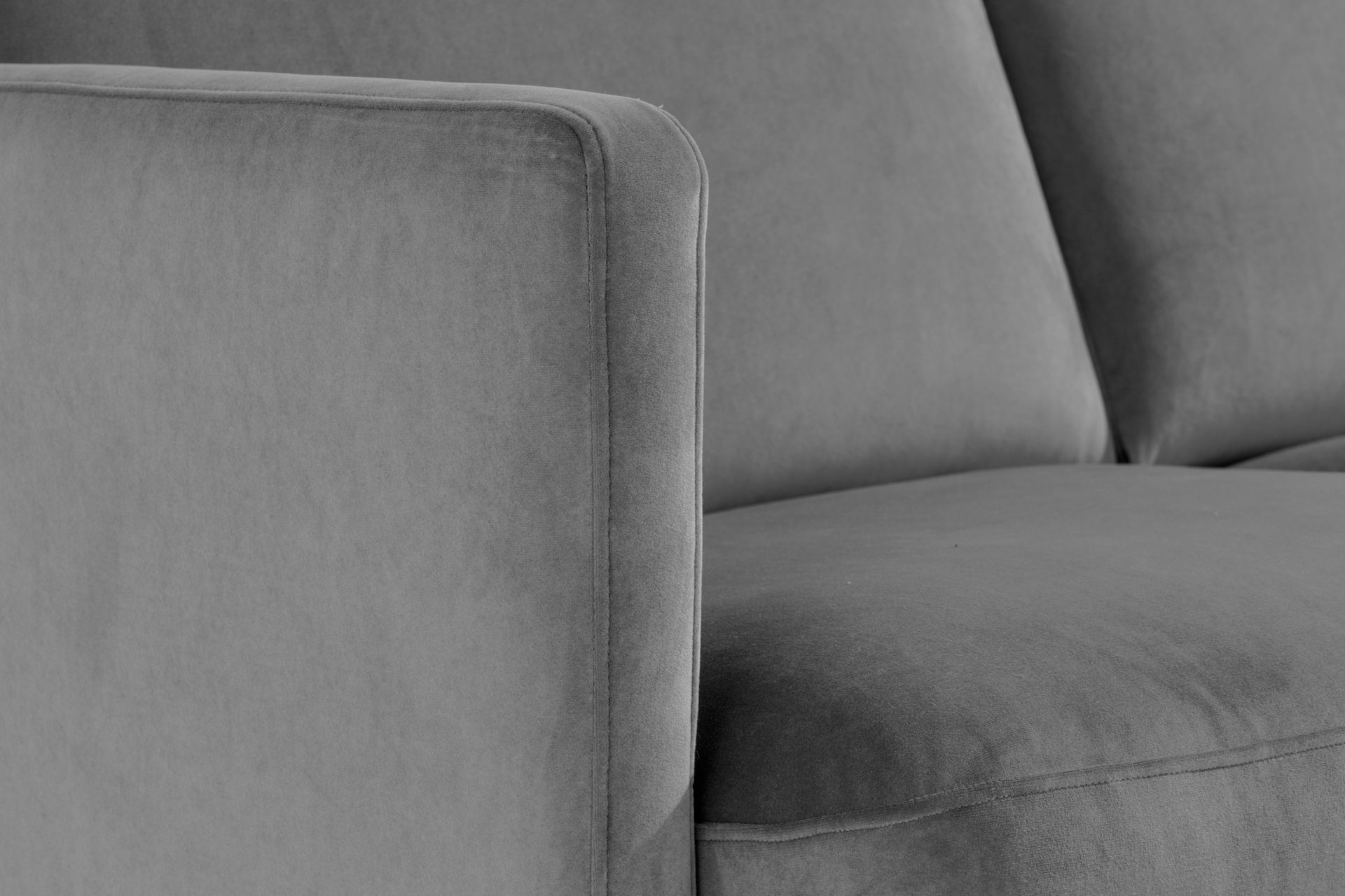 Teodin Fløyelssofa 2-seters - Lysegrå - Møbler - Sofaer - 2 seter sofa