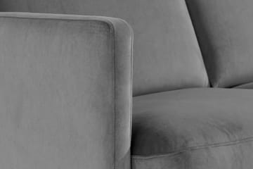Teodin Fløyelssofa 2-seters - Lysegrå - Møbler - Sofaer - 2 seter sofa