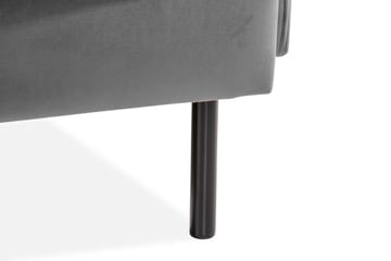 Teodin Fløyelssofa 2-seters - Lysegrå - Møbler - Sofaer - 2 seter sofa