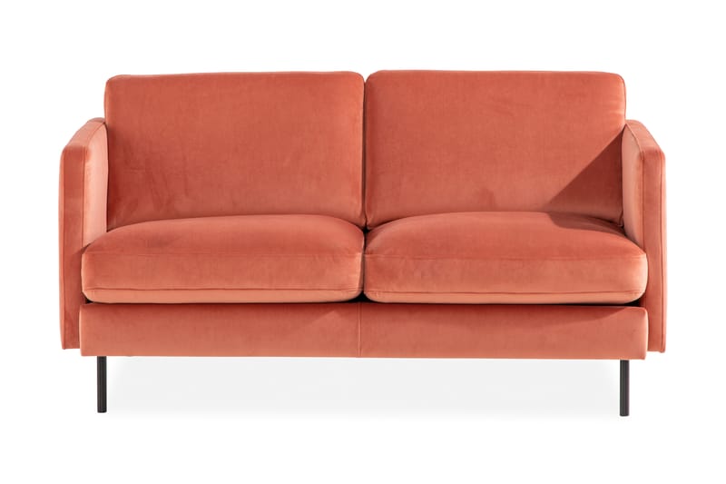 Teodin Fløyelssofa 2-seters - Rosa - Fløyel sofaer - 2 seter sofa