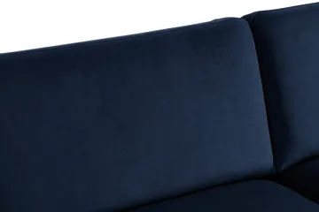 Teodin Fløyelssofa 3-seters - Blå - Møbler - Sofaer - Fløyel sofaer