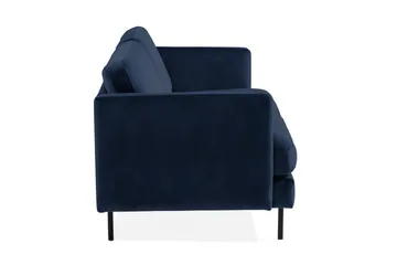 Teodin Fløyelssofa 3-seters - Blå - Møbler - Sofaer - Fløyel sofaer