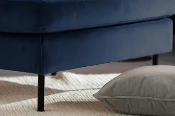 Teodin Fløyelssofa 3-seters - Blå - Møbler - Sofaer - Fløyel sofaer