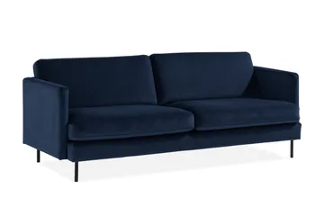 Teodin Fløyelssofa 3-seters - Blå - Møbler - Sofaer - Fløyel sofaer
