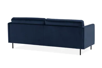Teodin Fløyelssofa 3-seters - Blå - Møbler - Sofaer - Fløyel sofaer