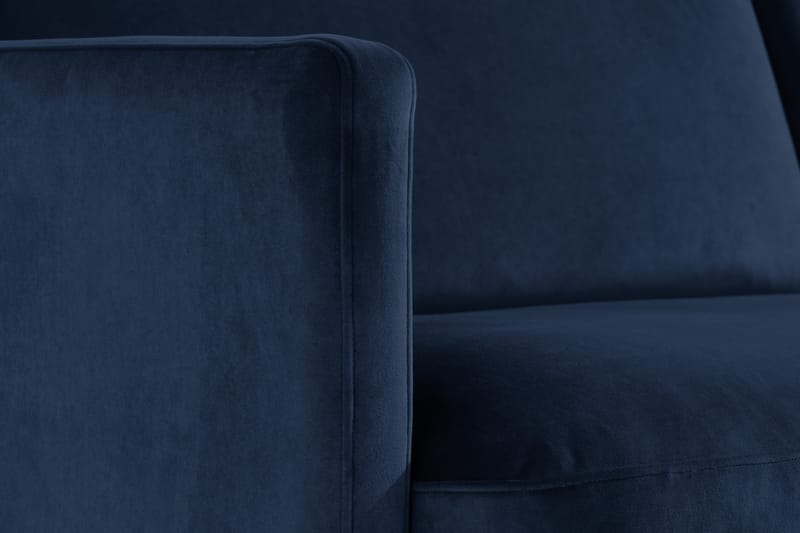 Teodin Fløyelssofa 3-seters - Blå - Møbler - Sofaer - Fløyel sofaer
