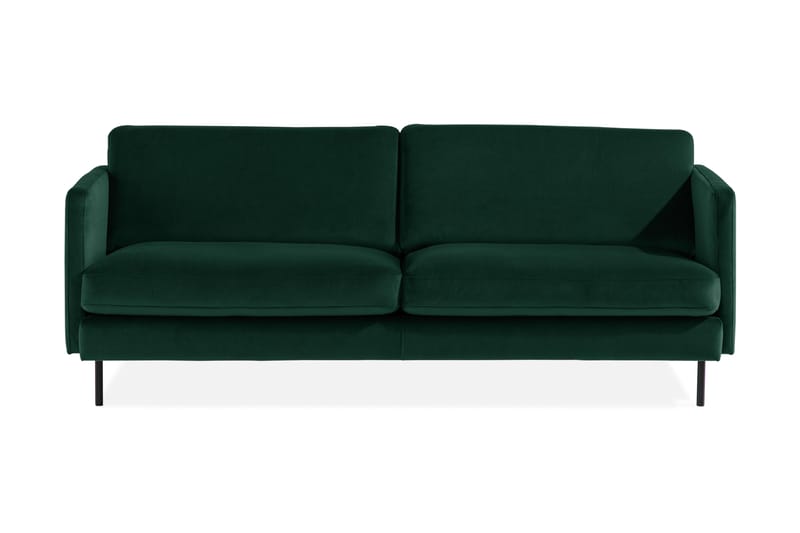 Teodin Fløyelssofa 3-seters - Grønn - Fløyel sofaer - Sofa 3 seter