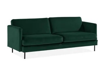 Teodin Fløyelssofa 3-seters - Grønn - Møbler - Sofaer - Fløyel sofaer