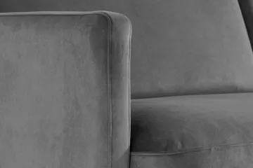 Teodin Fløyelssofa 3-seters - Lysegrå - Møbler - Sofaer - Fløyel sofaer