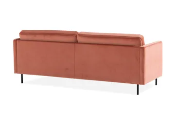 Teodin Fløyelssofa 3-seters - Rosa - Møbler - Sofaer - Fløyel sofaer