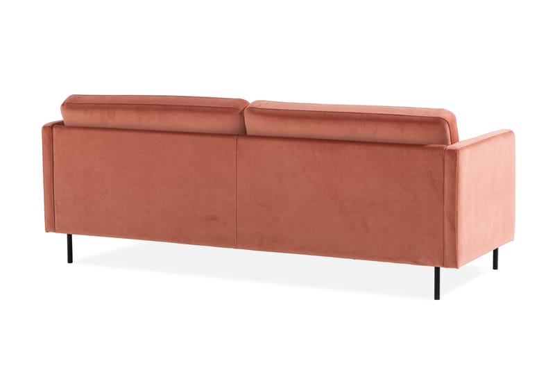 Teodin Fløyelssofa 3-seters - Rosa - Møbler - Sofaer - Fløyel sofaer