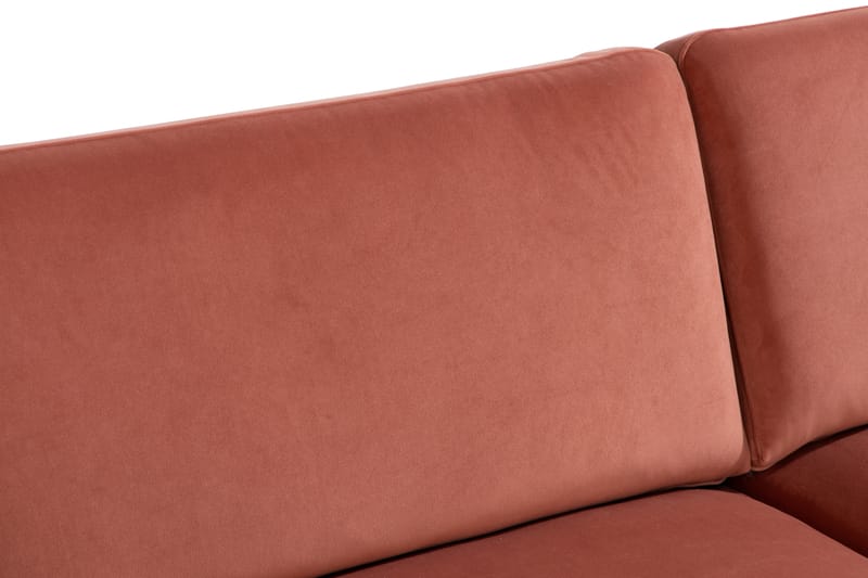 Teodin Fløyelssofa 3-seters - Rosa - Møbler - Sofaer - Fløyel sofaer