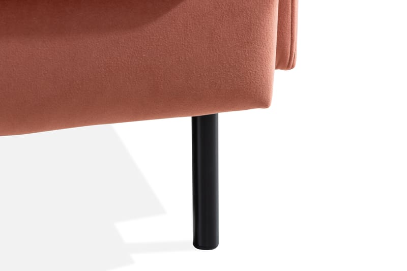Teodin Fløyelssofa 3-seters - Rosa - Møbler - Sofaer - Fløyel sofaer