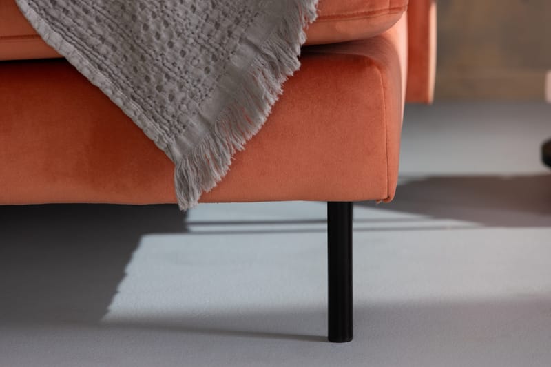 Teodin Fløyelssofa 3-seters - Rosa - Møbler - Sofaer - Fløyel sofaer