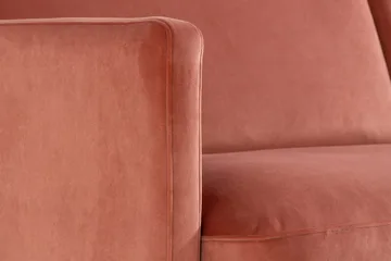 Teodin Fløyelssofa 3-seters - Rosa - Møbler - Sofaer - Fløyel sofaer