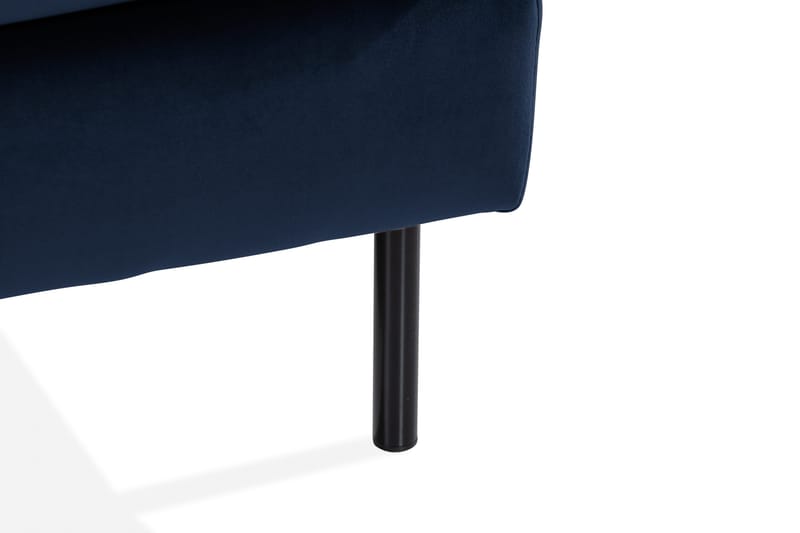 Teodin U-sofa med Divan Fløyel Høyre - Blå - Møbler - Sofaer - Fløyel sofaer