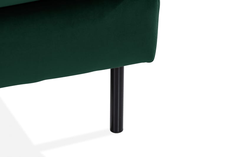 Teodin U-sofa med Divan Fløyel Høyre - Grønn - Møbler - Sofaer - Fløyel sofaer