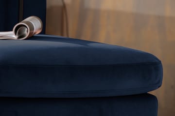 Teodin U-sofa med Divan Fløyel Venstre - Blå - Møbler - Sofaer - Fløyel sofaer