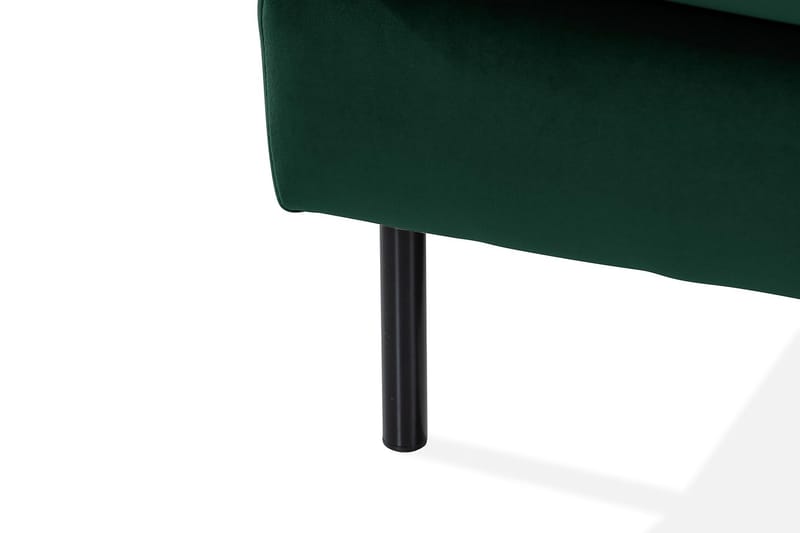 Teodin U-sofa med Divan Fløyel Venstre - Grønn - Møbler - Sofaer - Fløyel sofaer