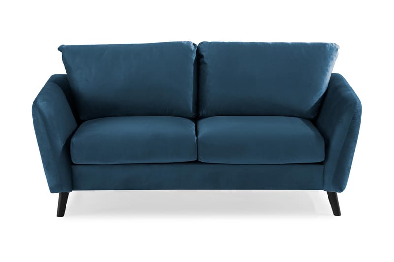 Trend 2-seters Fløyelssofa - Blå - Møbler - Sofaer - Fløyel sofaer