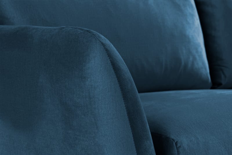 Trend 2-seters Fløyelssofa - Blå - Møbler - Sofaer - Fløyel sofaer