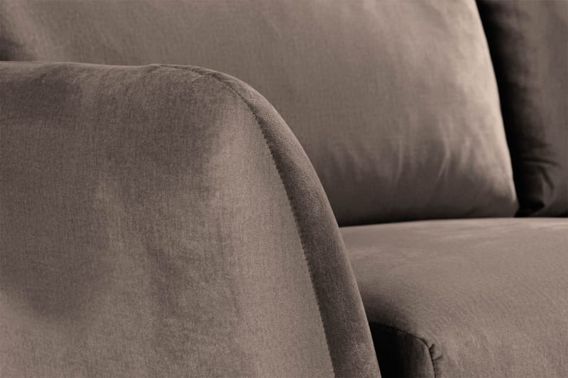 Trend 2-seters Fløyelssofa - Brun - Møbler - Sofaer - Fløyel sofaer