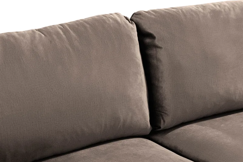 Trend 2-seters Fløyelssofa - Brun - Møbler - Sofaer - Fløyel sofaer