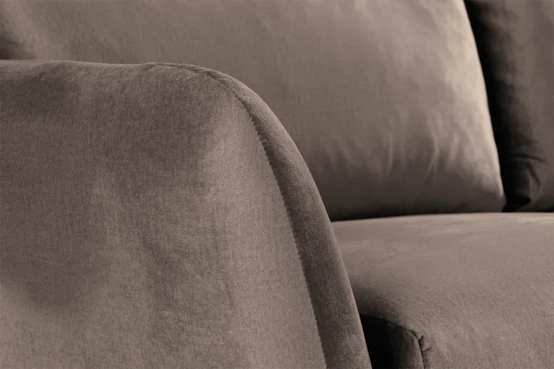 Trend 2-seters Fløyelssofa - Brun - Møbler - Sofaer - Fløyel sofaer