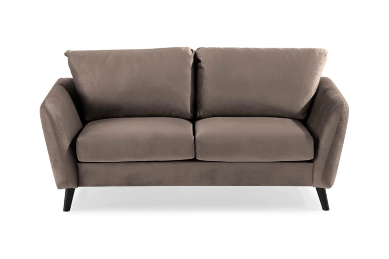Trend 2-seters Fløyelssofa - Brun - Møbler - Sofaer - Fløyel sofaer