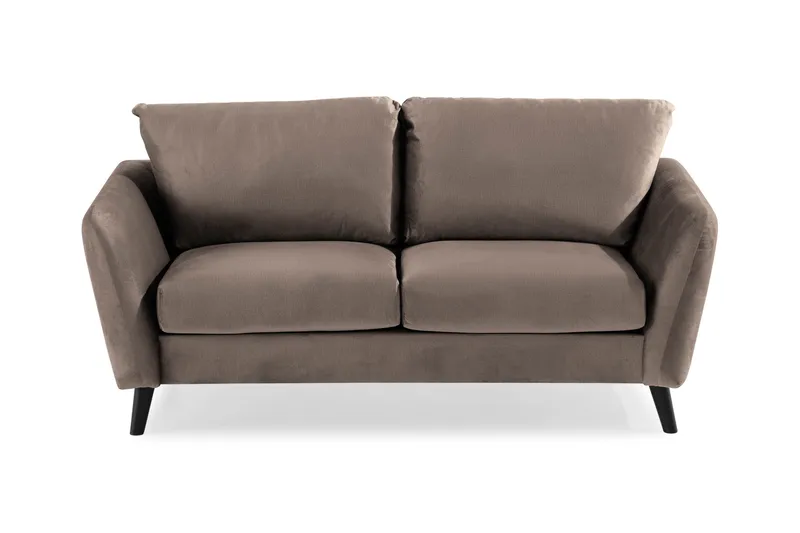 Trend 2-seters Fløyelssofa - Brun - Møbler - Sofaer - Fløyel sofaer