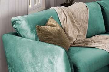 Trend 2-seters Fløyelssofa - Grønn - Møbler - Sofaer - Fløyel sofaer