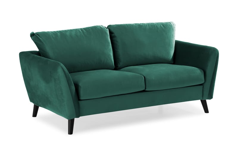 Trend 2-seters Fløyelssofa - Grønn - Møbler - Sofaer - Fløyel sofaer