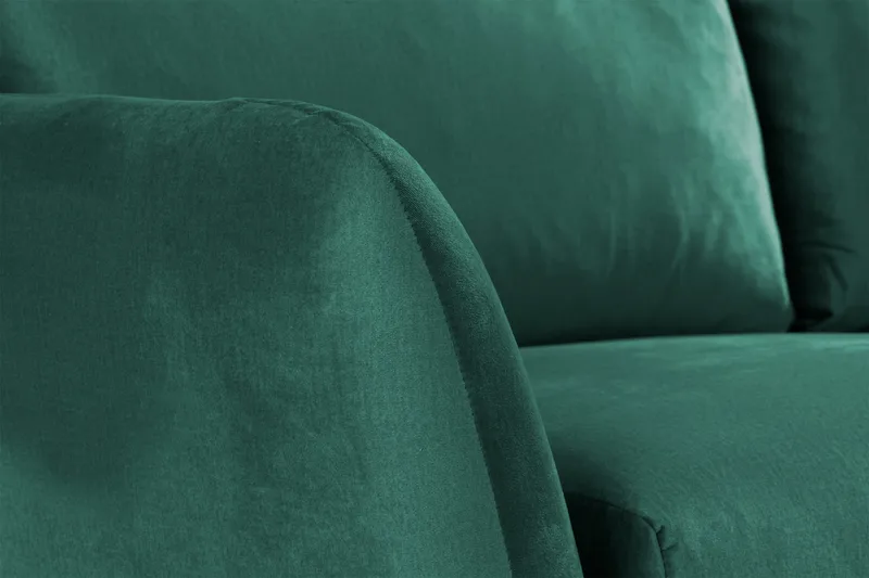 Trend 2-seters Fløyelssofa - Grønn - Møbler - Sofaer - Fløyel sofaer