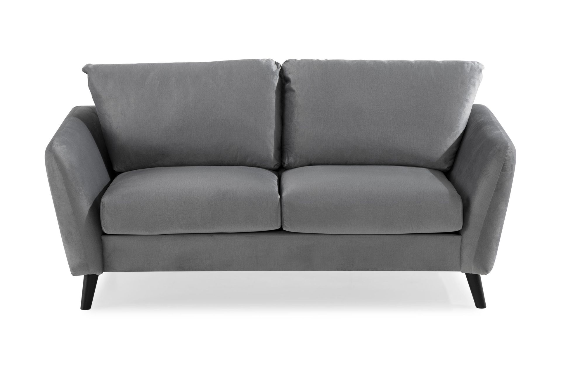 Trend 2-seters Fløyelssofa - Lys grå - Møbler - Sofaer - Fløyel sofaer