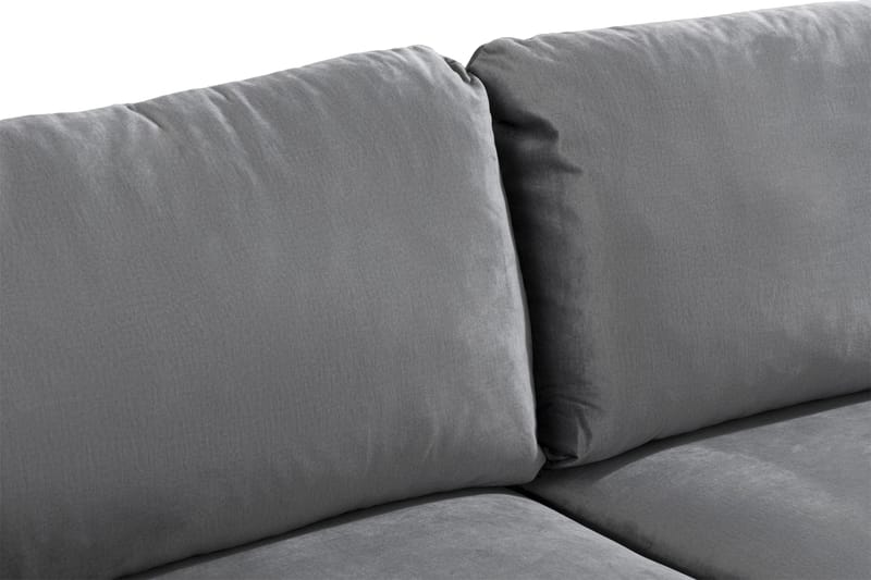 Trend 2-seters Fløyelssofa - Lys grå - Møbler - Sofaer - Fløyel sofaer