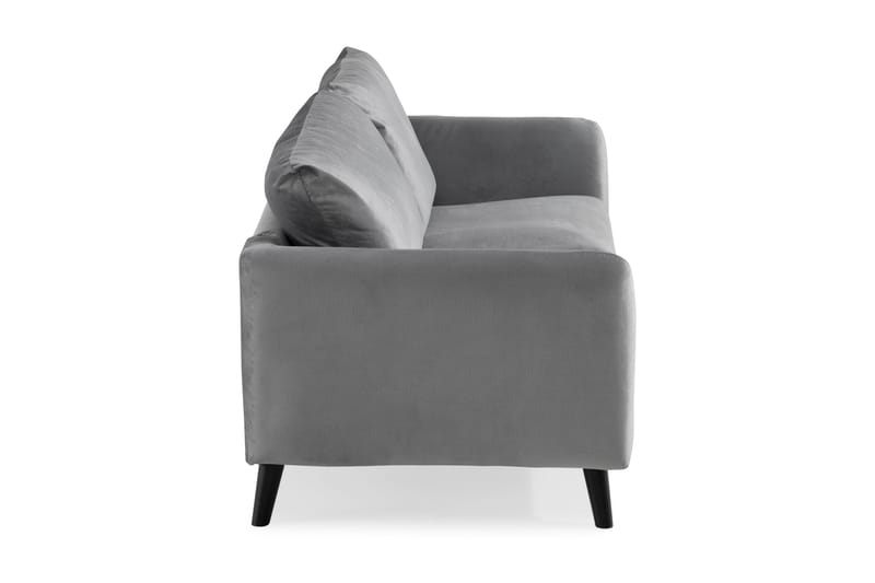 Trend 2-seters Fløyelssofa - Lysegrå - Møbler - Sofaer - Fløyel sofaer