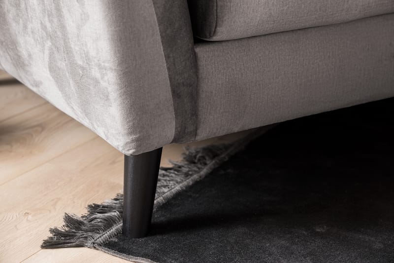 Trend 2-seters Fløyelssofa - Mørk grå - Møbler - Sofaer - Fløyel sofaer