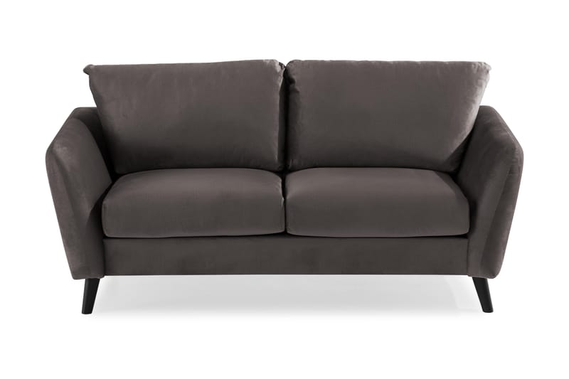Trend 2-seters Fløyelssofa - Mørk grå - Møbler - Sofaer - Fløyel sofaer