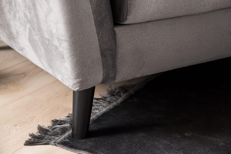Trend 2-seters Fløyelssofa - Mørkegrå - Møbler - Sofaer - Fløyel sofaer