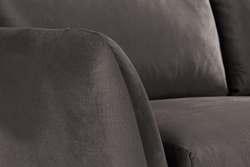Trend 2-seters Fløyelssofa - Mørkegrå - Møbler - Sofaer - Fløyel sofaer