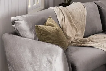 Trend 2-seters Fløyelssofa - Mørkegrå - Møbler - Sofaer - Fløyel sofaer