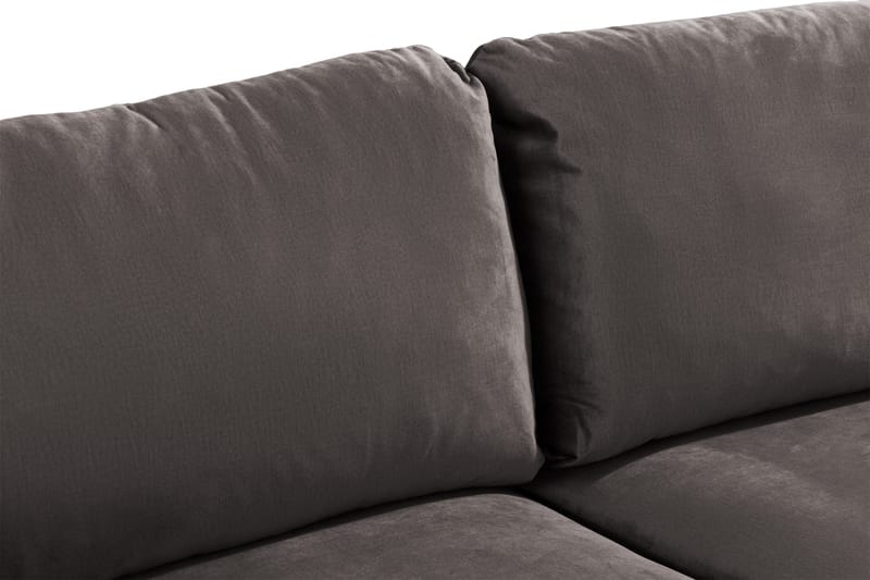 Trend 2-seters Fløyelssofa - Mørkegrå - Møbler - Sofaer - Fløyel sofaer