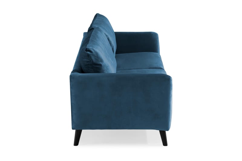 Trend 3-seters Fløyelssofa - Blå - Møbler - Sofaer - Fløyel sofaer