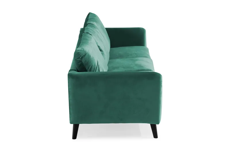 Trend 3-seters Fløyelssofa - Grønn - Møbler - Sofaer - Fløyel sofaer