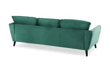 Trend 3-seters Fløyelssofa - Grønn - Møbler - Sofaer - Fløyel sofaer