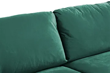 Trend 3-seters Fløyelssofa - Grønn - Møbler - Sofaer - Fløyel sofaer