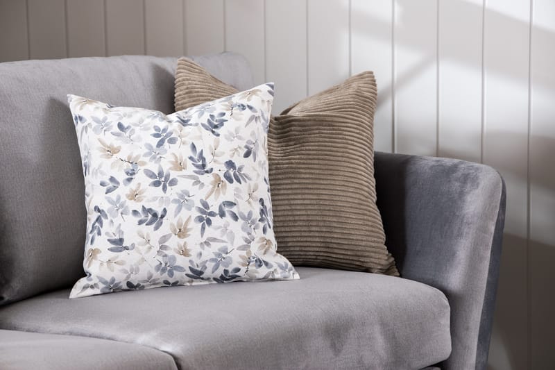 Trend 3-seters Fløyelssofa - Lys grå - Møbler - Sofaer - Fløyel sofaer