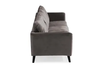 Trend 3-seters Fløyelssofa - Mørkegrå - Møbler - Sofaer - Fløyel sofaer