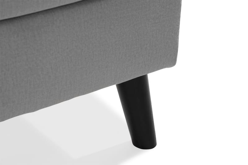 Trend 4-seters Høyrevendt U-formet Sofa med Divan og Sjeselong i Fløyel - Lys grå - Møbler - Sofaer - Fløyel sofaer