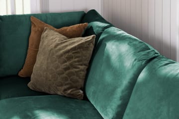 Trend 4-seters Venstrevendt U-formet Sofa med Divan og Sjeselong i Fløyel - Grønn - Møbler - Sofaer - Fløyel sofaer